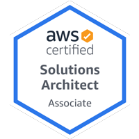 AWS solutions Architect Associate badge
