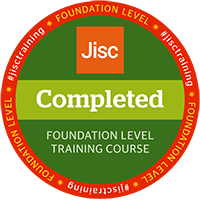 Jisc digital credential badge - Completed