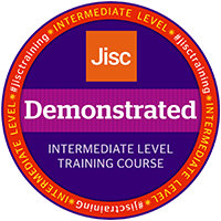 Jisc digital credential badge - Demonstrated